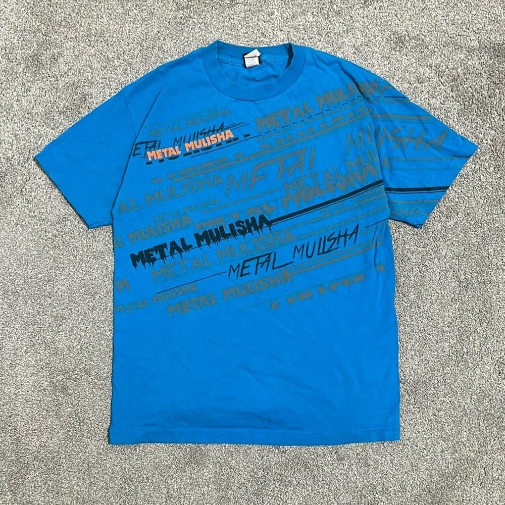 Y2K Metal Mulisha Blue Short Sleeve Shirt